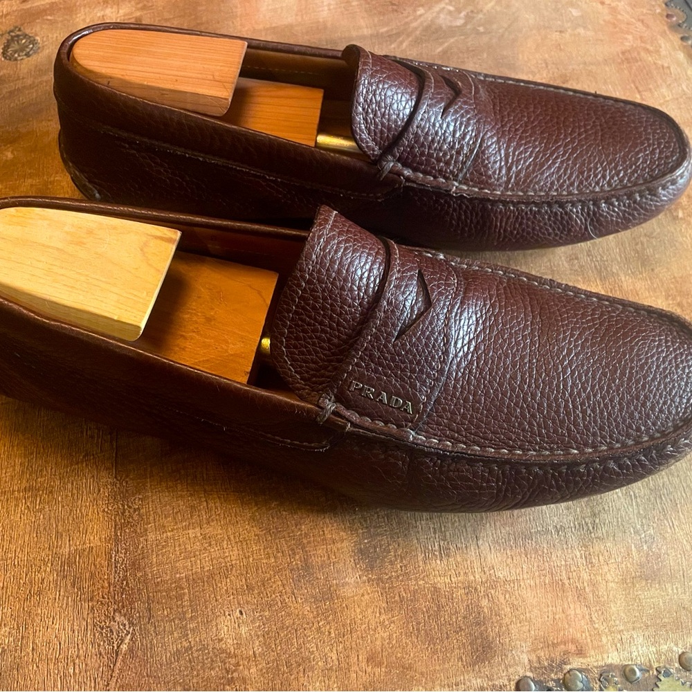 Prada leather Driving loafer